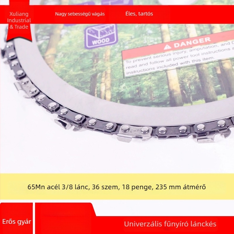 235 mm láncos körfűrészlap faipari felhasználásra, 9 hüvelykes és 7 hüvelykes körfűrészlapok bozótvágóhoz