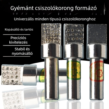 Gyémántos finiselő eszköz ötvözetű négyszögletes fejjel