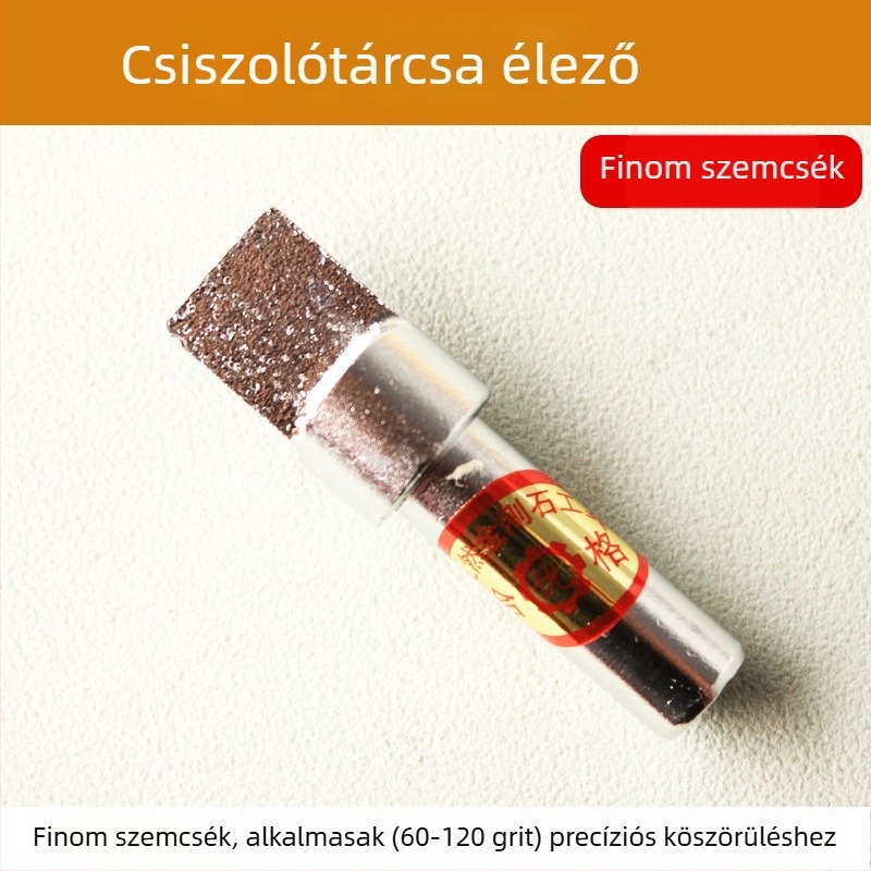 Gyémánt tollal készült csiszolókerék, kézi használat; T-típusú ötvözet négyszög fej a formázáshoz; formázó kés; gyémánt korrekciós maró kő toll; sík fej
