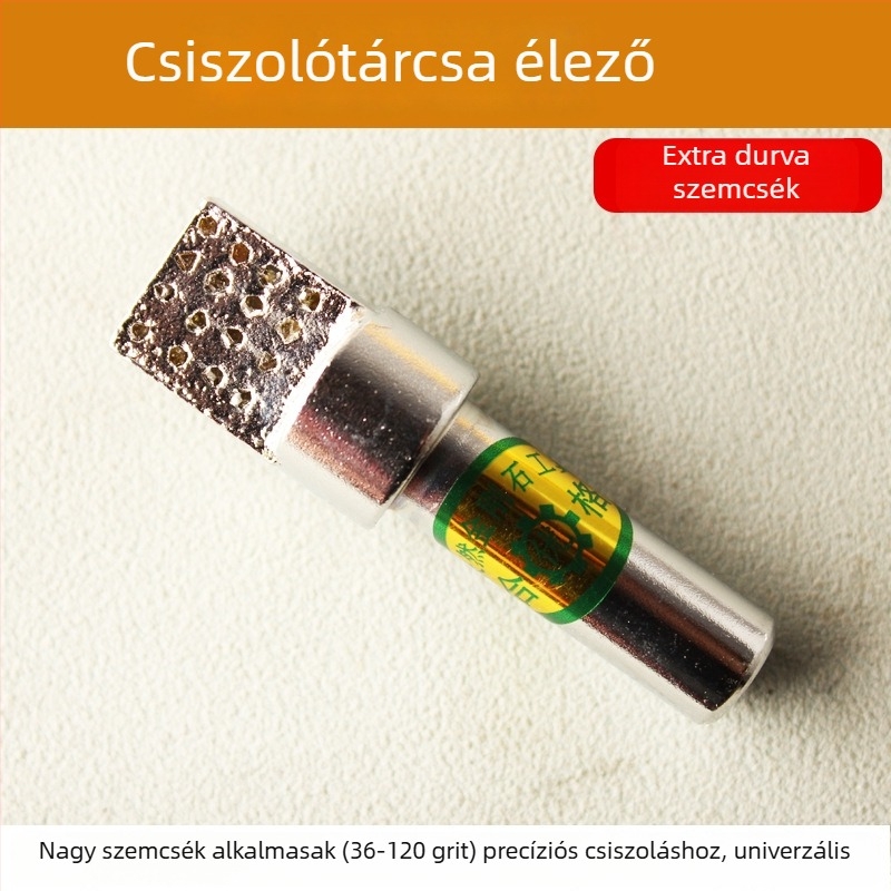 Gyémánt tollal készült csiszolókerék, kézi használat; T-típusú ötvözet négyszög fej a formázáshoz; formázó kés; gyémánt korrekciós maró kő toll; sík fej
