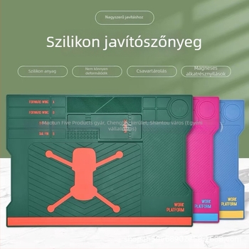 Új modell drón alaplap javító munkaasztal több rekesszel, vízálló és hőszigetelő szilikonból