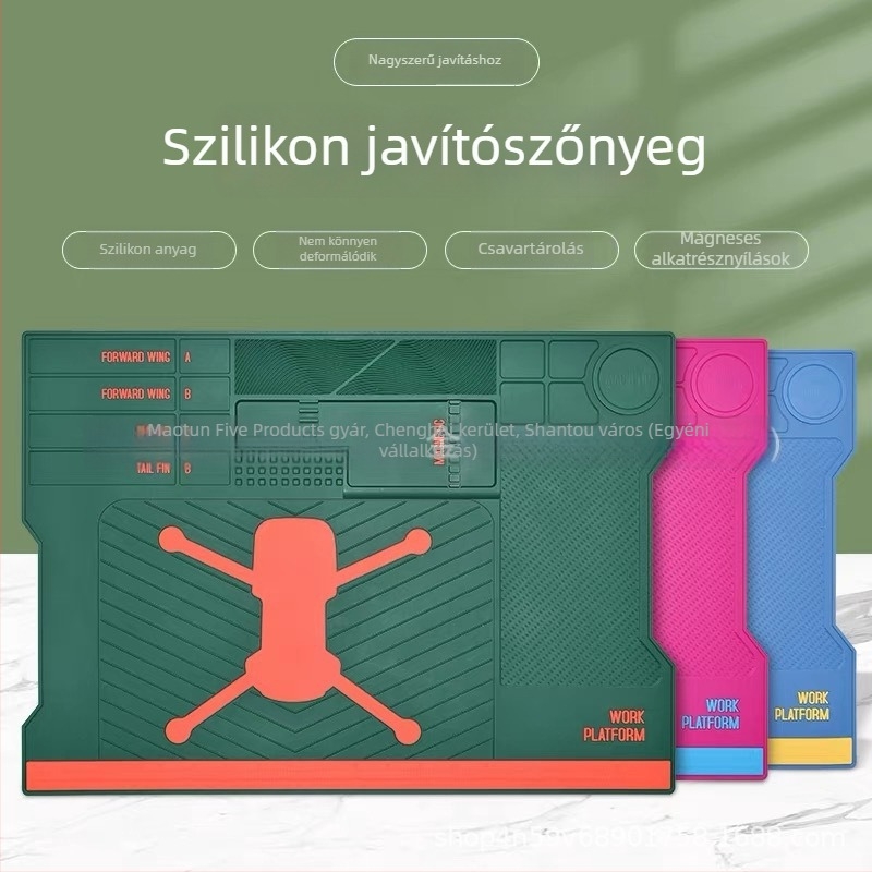 Új modell drón alaplap javító munkaasztal több rekesszel, vízálló és hőszigetelő szilikonból