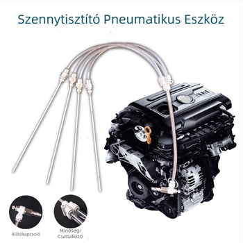 Pneumatikus szénlerakódás-tisztító eszköz buborék-típusú automata kefével a motor hengeréhez
