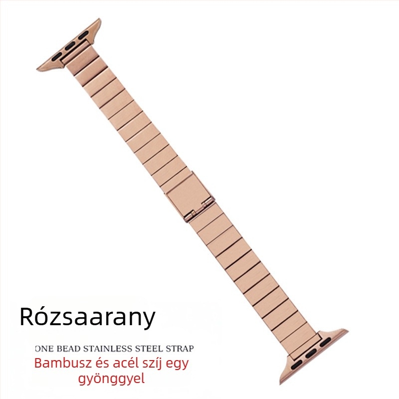 Fém Apple Watch szíj, 14 mm, lapos bead-link, vékony profil