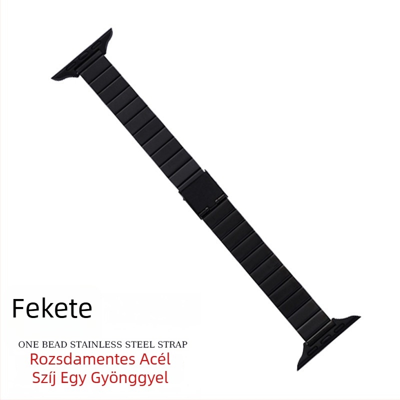 Fém Apple Watch szíj, 14 mm, lapos bead-link, vékony profil