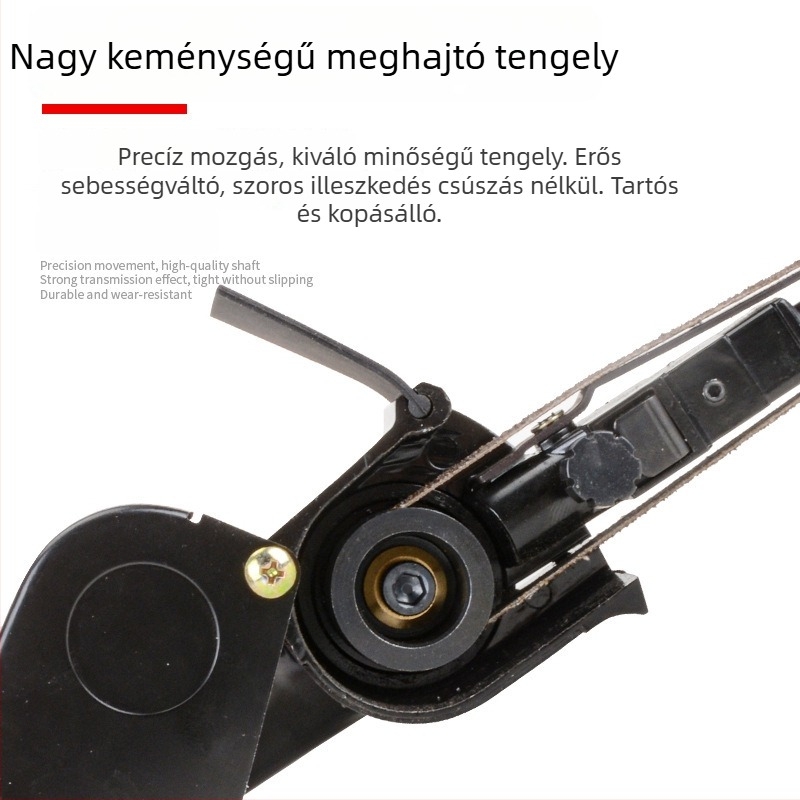 Pneumatikus kézi csiszoló- és polírozó készülék, 10/20 mm-es forgó csíjaszalag, száraz csiszolás, hordozható