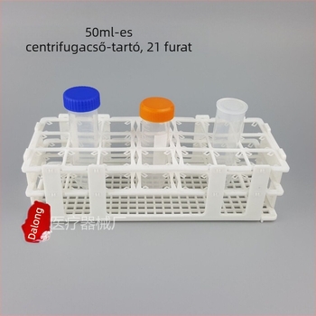 10 ml, 15 ml és 50 ml centrifugálótartó állvány; mintavételi csőállvány 50, 21 és 60 lyukkal