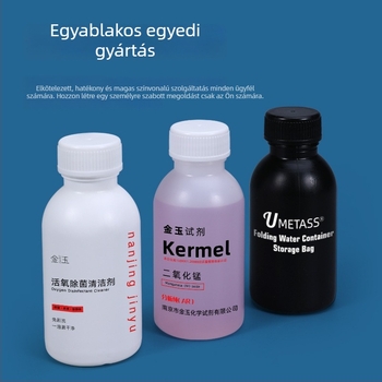 HDPE élelmiszer-minőségű reagáló palack, zárható mintavételi üveg, 100 ml, alkohollal oldható folyadékokhoz, műanyag palack