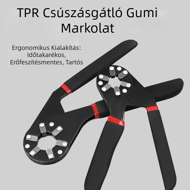 Magic Wrench 6–8 hüvelyk – többfunkciós külső hatszögletű kulcs magas széntartalmú acélból, ipari kategória, kézi állítású