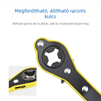 Sokoldalú autójavító eszköz: emelő, kézi tekerőkulcs