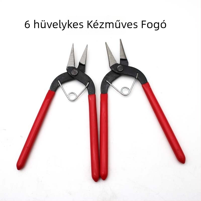 6 hüvelykes DIY ékszerész csipesz készlet: lapos orrú csipeszek, körös orrú csipeszek, gyűrűcsipeszek és hegyes orrú csipeszek