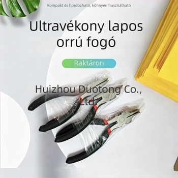 Sanxin többfunkciós fogó, készleten, fekete‑piros változat, testreszabható, ultra vékony laposorrú fogó