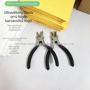 Sanxin többfunkciós fogó, készleten, fekete‑piros változat, testreszabható, ultra vékony laposorrú fogó