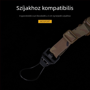 WOSPORT AK fegyverpánt gyors kioldó csattal, V2, alumíniumötvözet