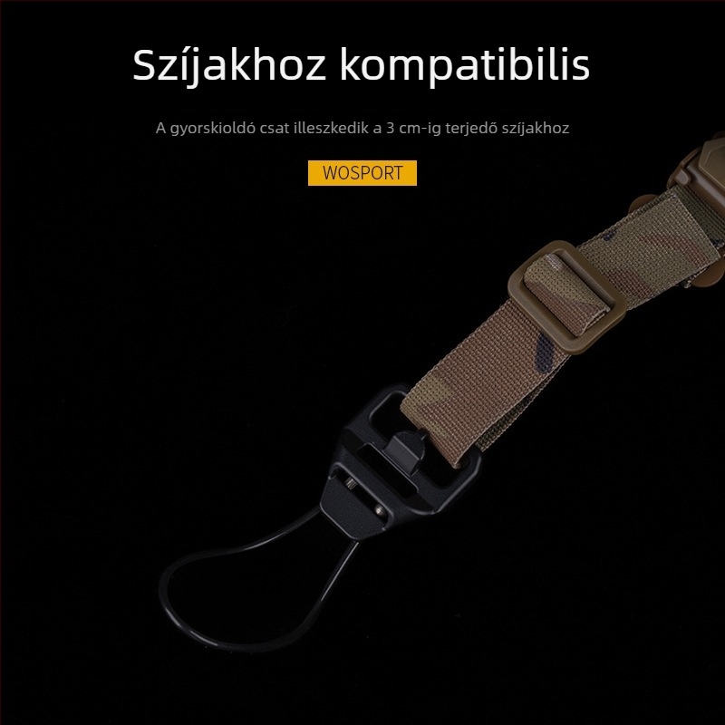 WOSPORT AK fegyverpánt gyors kioldó csattal, V2, alumíniumötvözet