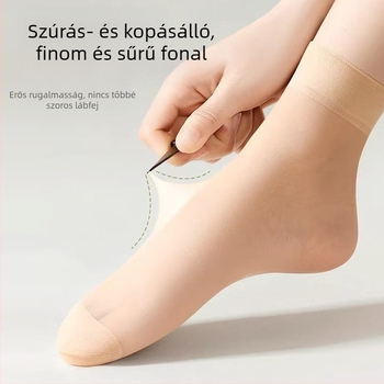 Isabel saját márkája: női selyemharisnyák, bársonyhárisnyák, vékony, lazán illeszkedő, tartós, bőrszínű rövid harisnyák
