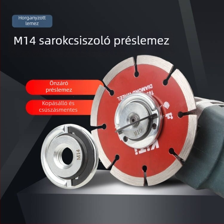 Hordozható szög-csiszoló nyomólemez húzógyűrűvel M10M145/8-11 polírozáshoz és csiszoláshoz