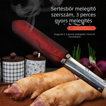 Elektromos égetővas sertésszőr és bőr égetésére; húsfeldolgozó eszköz