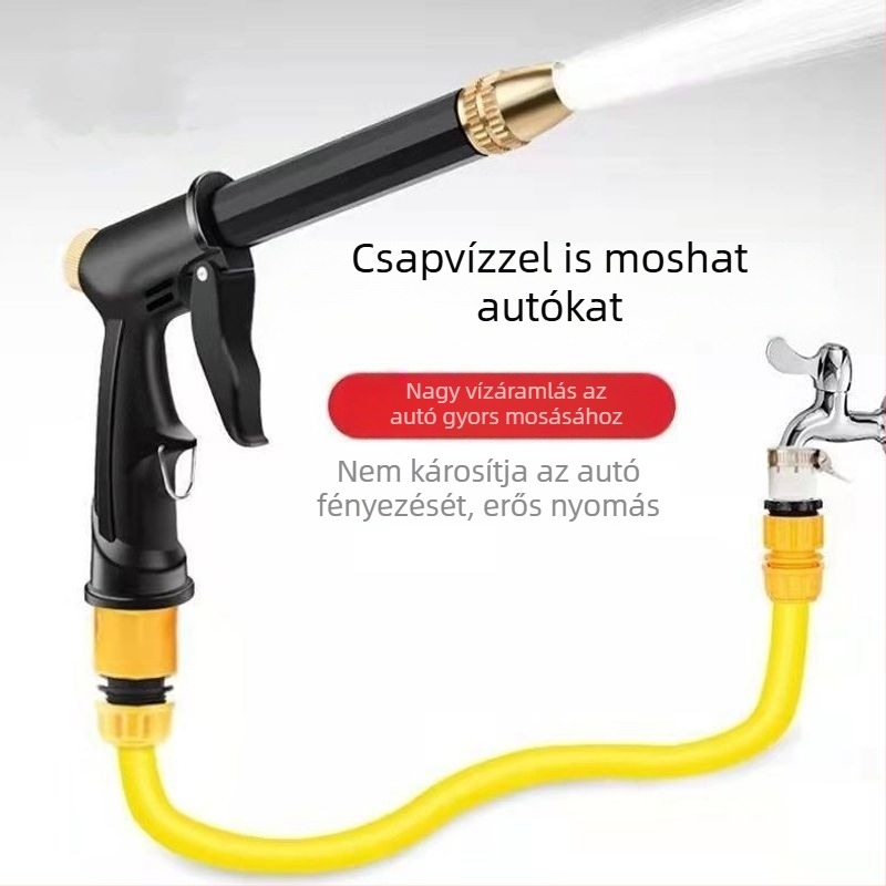Magasnyomású autómosó pisztoly készlet háztartási használatra, tömlővel