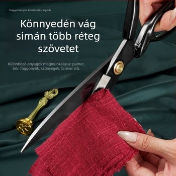 Magas mangán-acélból készült professzionális szabóolló anyagvágáshoz és otthoni varráshoz, 8–12 hüvelyk