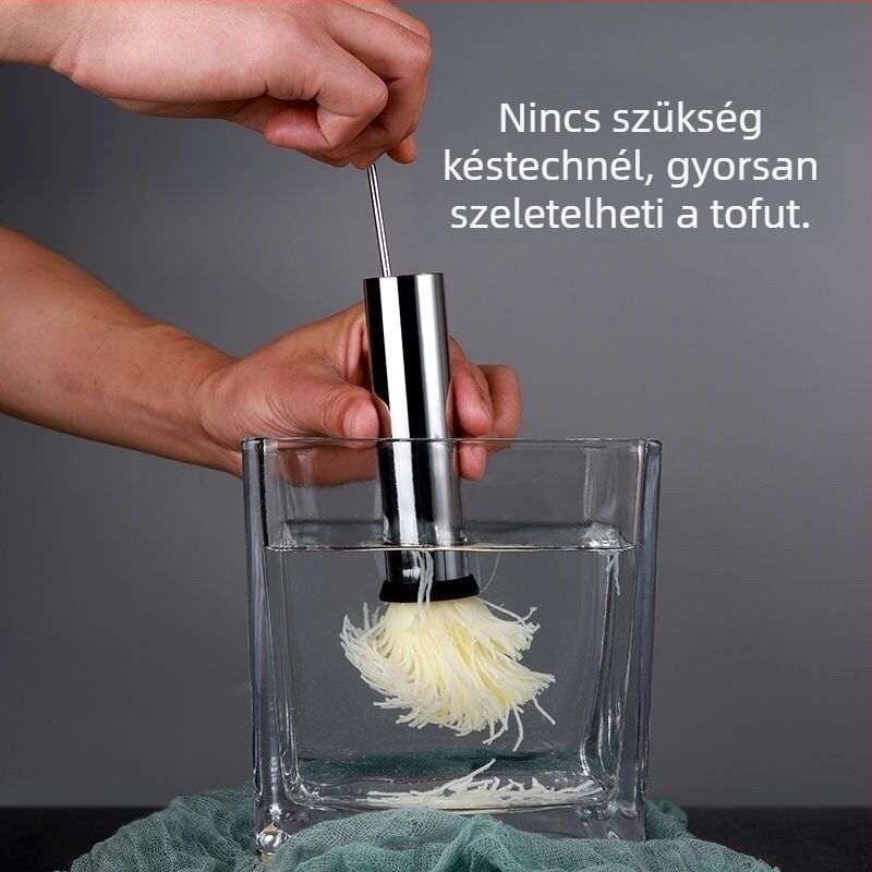 304 rozsdamentes acélból készült krizantém tofu forma, háztartási japán stílusú tofu keret és vágó kés