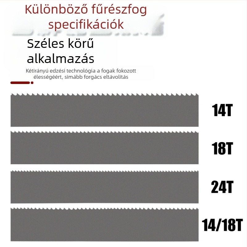 M42 bimettál szalagfűrész penge gépi vágáshoz, fém- és vasalt vágáshoz, 1140 körhossz