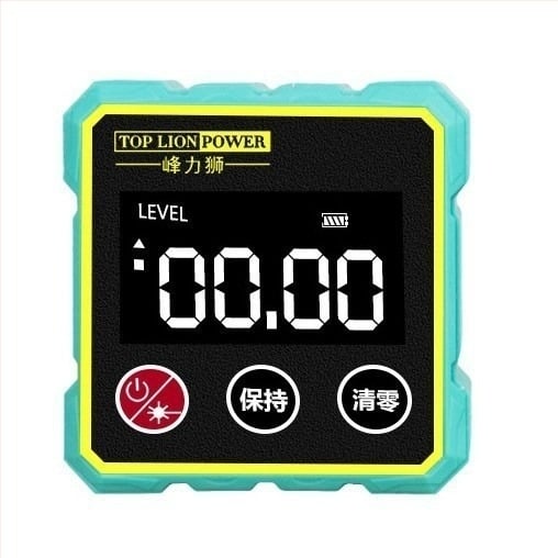 Digitális inklinométer mágneses alapzattal és elektronikus vízszint-mérővel — szögmérő digitális kijelzővel építkezésekhez