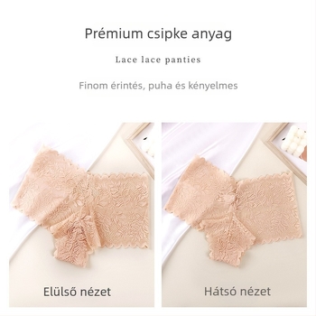 Női csipkés alsónemű, egyszínű, szexi, széles derékrész, varrat nélküli