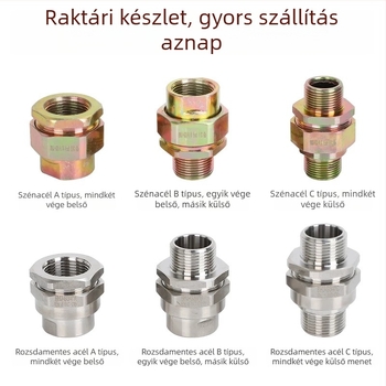 BHJ szénacél galvanizált robbanásbiztos csatlakozó belső és külső menetekkel, M20/NPT25, vastított menet