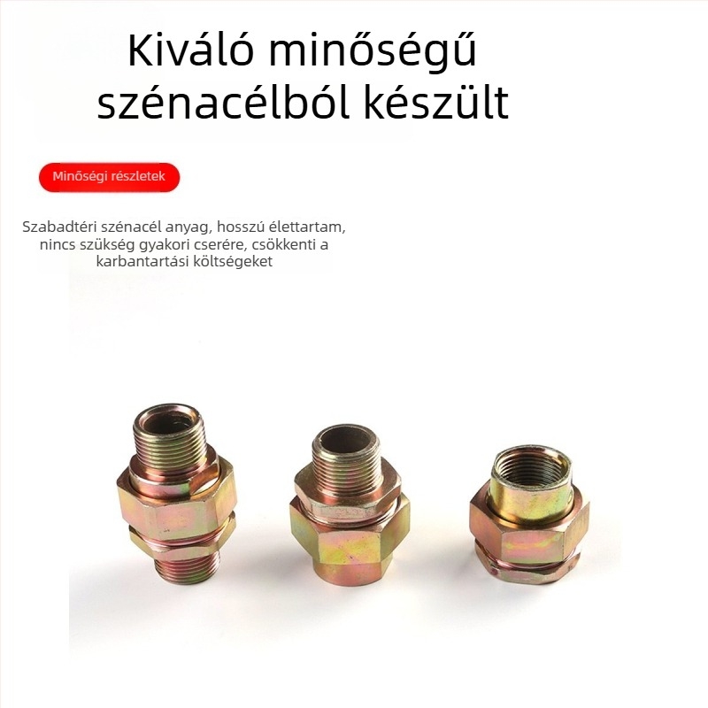 BHJ szénacél galvanizált robbanásbiztos csatlakozó belső és külső menetekkel, M20/NPT25, vastított menet