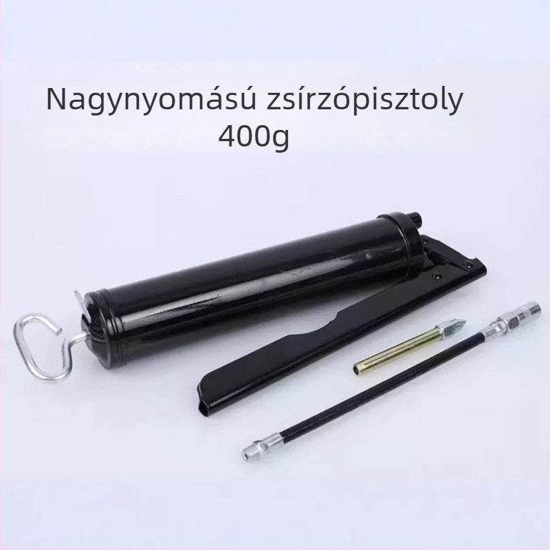 Kézi zsírzópisztoly 200/400 cm³, alumínium fej, zsírpatron a csomagban, eszközök és gépek karbantartásához