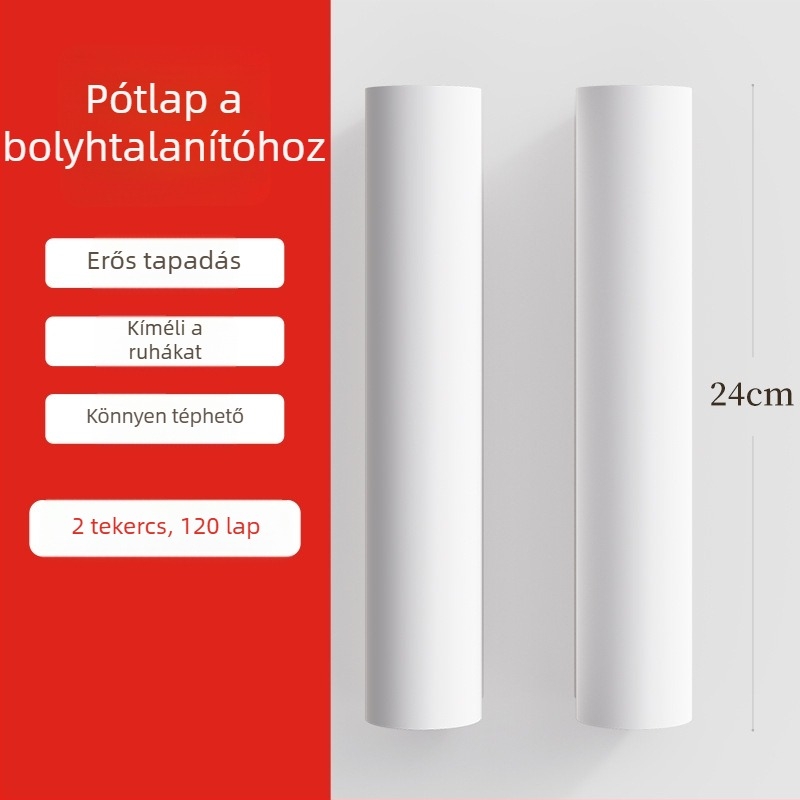 Good Housewife szöszmentesítő görgő hosszú fogantyúval, nagy méretű háztartási görgő a padlóra, por, szőr és szösz eltávolításához