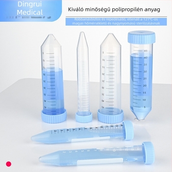 15 ml-es és 50 ml-es centrifugacsövek csavaros kupakkal, graduált, nagy sebességű EP csövek és vetőmag palackok