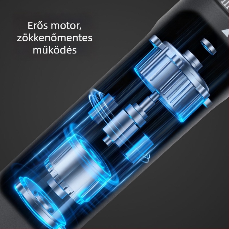 Diy újratölthető elektromos csavarhúzó készlet — kompakt, többfunkciós háztartási fúró-csavarbehajtó, S2 szerszámacéllal