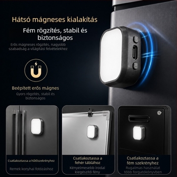 Mágneses gyorskioldó kitöltőfény DJI Pocket 3/4-höz sminkfénnyel