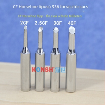 KONSH 900M-T-2CF 2.5CF 3CF 4CF patkófej jellegu ferde típus forrasztóhegy 936 állandó hőmérséklet