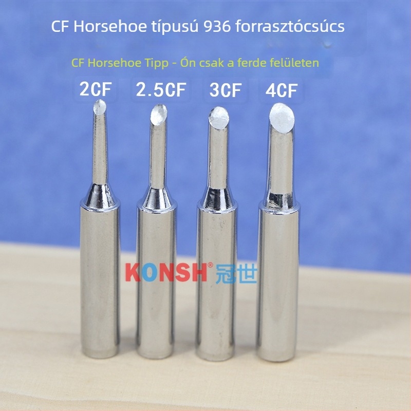 KONSH 900M-T-2CF 2.5CF 3CF 4CF patkófej jellegu ferde típus forrasztóhegy 936 állandó hőmérséklet