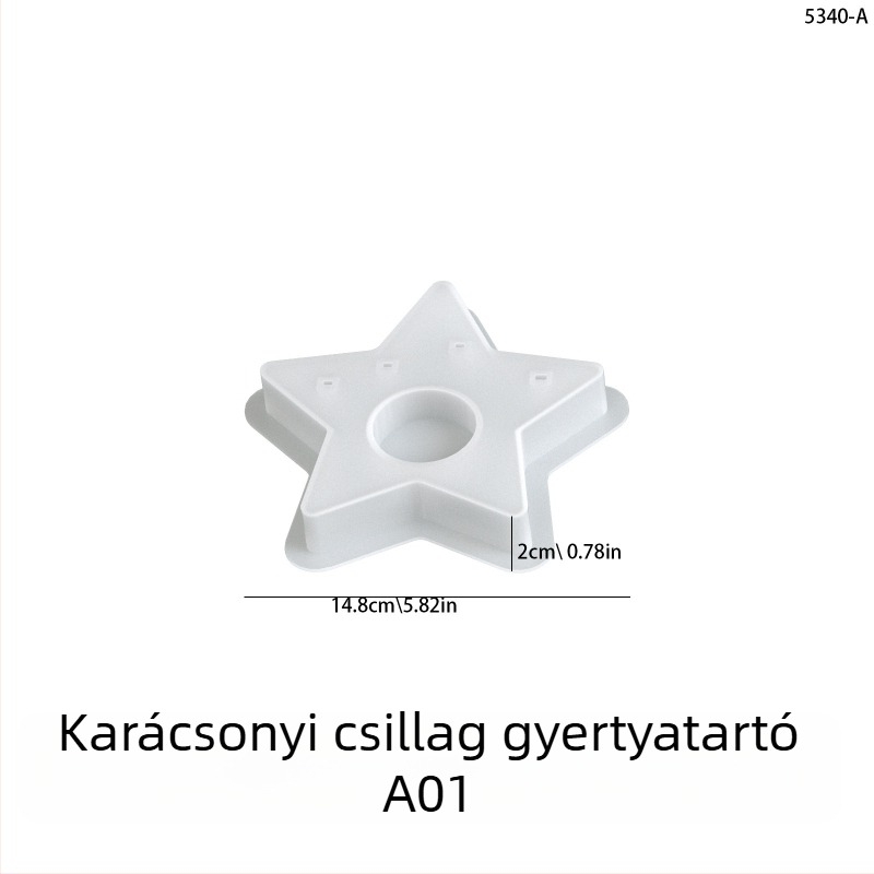 DIY szilikon forma illatos gipsz gyertyákhoz és ünnepi figurákhoz — karácsonyfa, rénszarvas, Mikulás, hóember