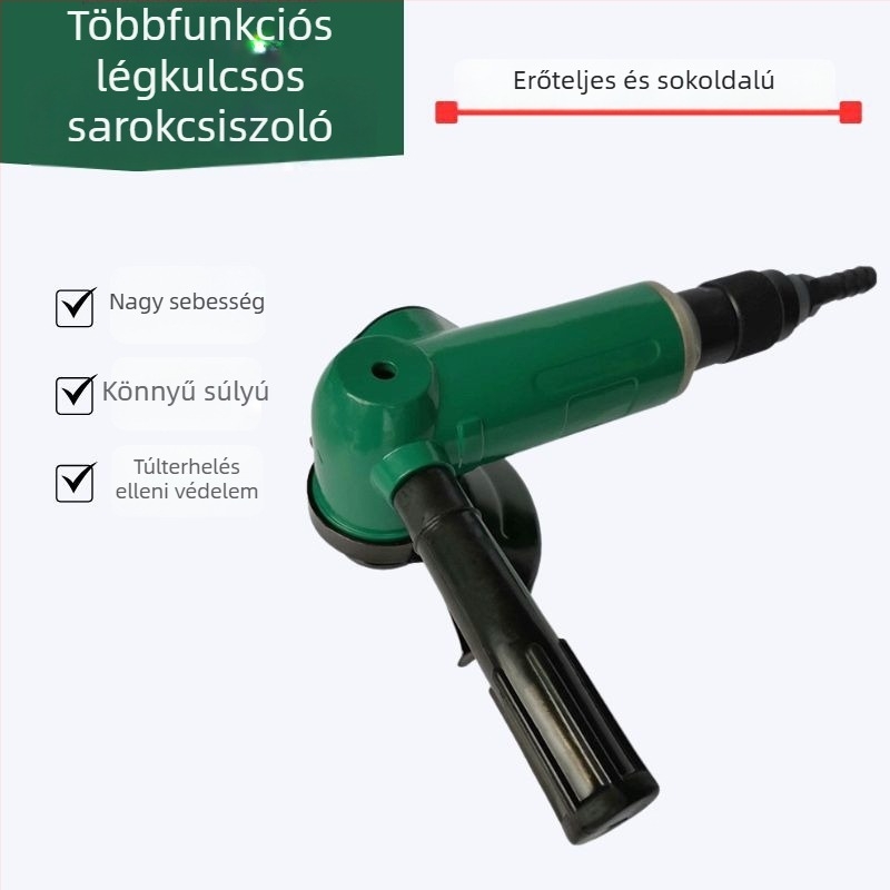 4 hüvelykes pneumatikus szögcsiszoló, 100 mm-es csiszolókoronggal, ipari kategóriás megmunkáló eszköz