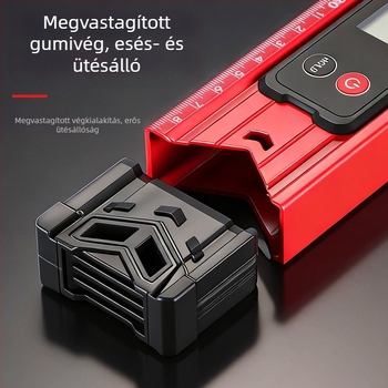 Kompakt mágneses digitális vízmérték nagy kijelzővel, kiváló minőségű, ütésálló, vastított alumíniumötvözetből