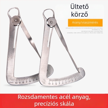 Fogorvosi fém mérőkaliper wax mérésére és belső koronára – nagy pontosságú rozsdamentes acél