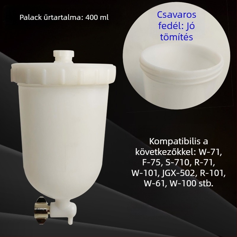 S-710 műanyag felső tartállyal rendelkező pneumatikus festékszóró pisztoly, W-71, W-101, W-77, F75