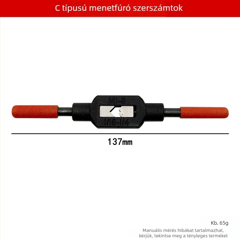 Menetkészlet, kézi menetfúró és die készlet, kis kézi szerszámkészlet