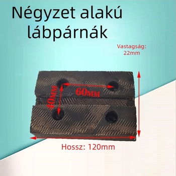 Autóemelő lábtámaszok – gumi tappancsok kétoszlopos emelőhöz, kör és négyzet alakú, Oxford gumipad