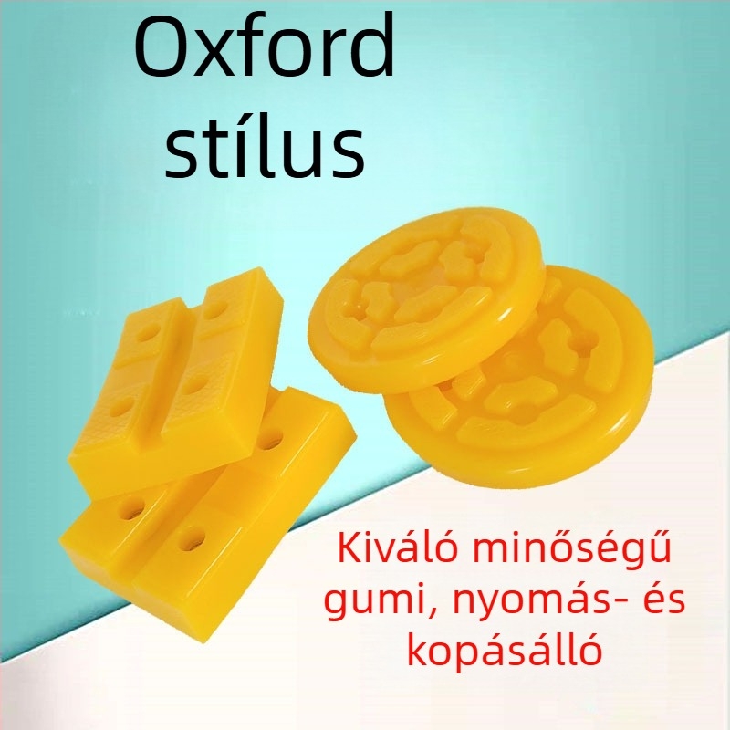 Autóemelő lábtámaszok – gumi tappancsok kétoszlopos emelőhöz, kör és négyzet alakú, Oxford gumipad