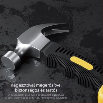 DIY mini kalapács karmokkal – asztaloskalapács, fej karbonacélból, mindent-egyben, szeg-fogó háztartási kis kalapács