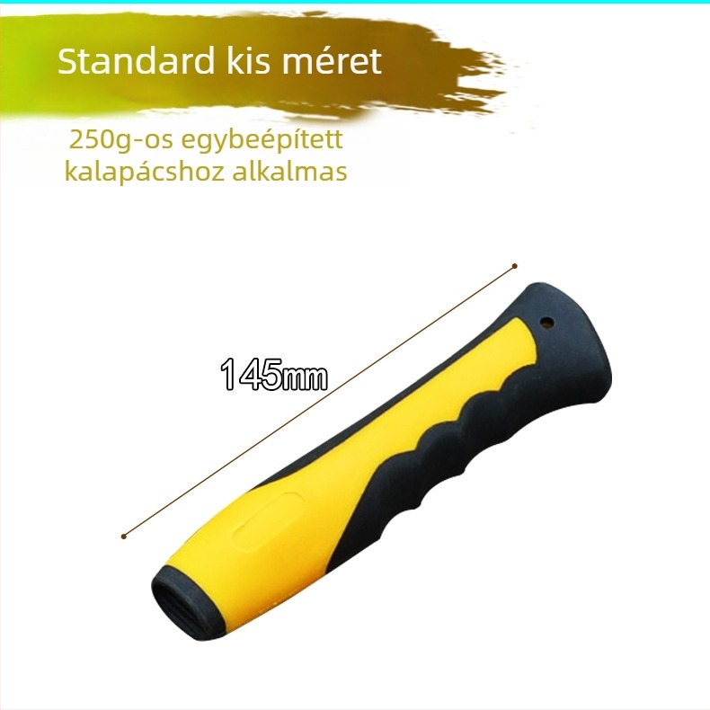 Egyben integrált kalapács védőhüvely csúszásmentes gumírozott markolattal és vastagabb nyéllel