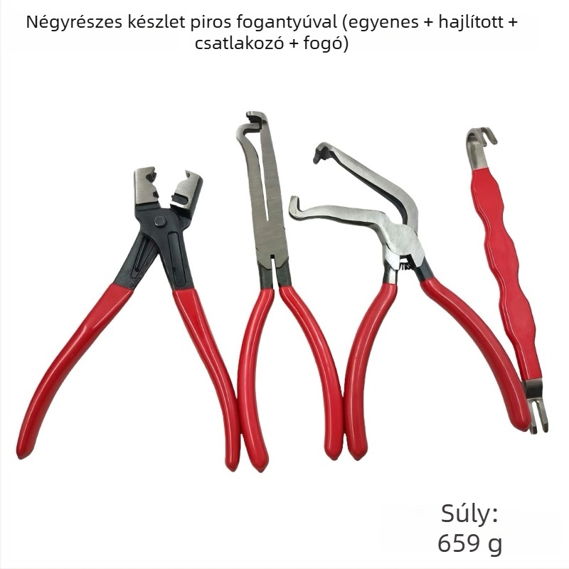 Többfunkciós fogó és vezetékvágó autóvillamossághoz, olajtömlő szétválasztáshoz és csatlakozó nyomóvas