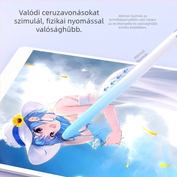 Szilikon fejjel ellátott univerzális kapacitív stylus telefonokra és tabletekre — rajzolás, szerkesztés, írás