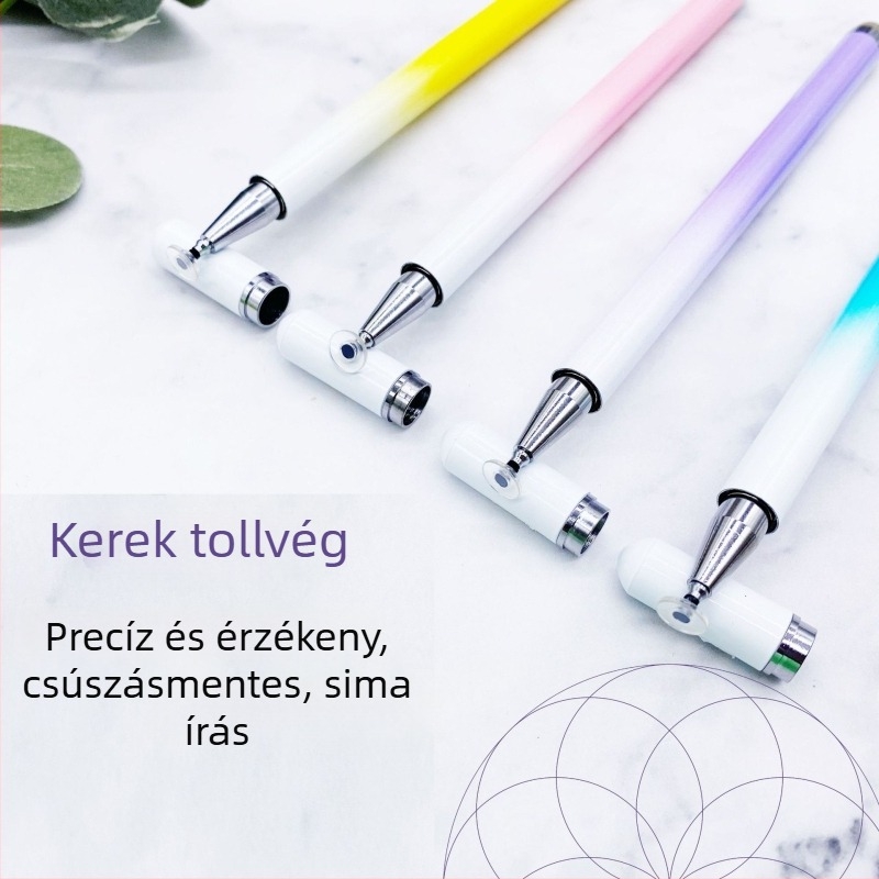 Mágneses érintő stylus gradientes felülettel — duál-disk kapacitív toll Huawei eszközökhöz, telefonokhoz, táblagépekhez és számítógépekhez